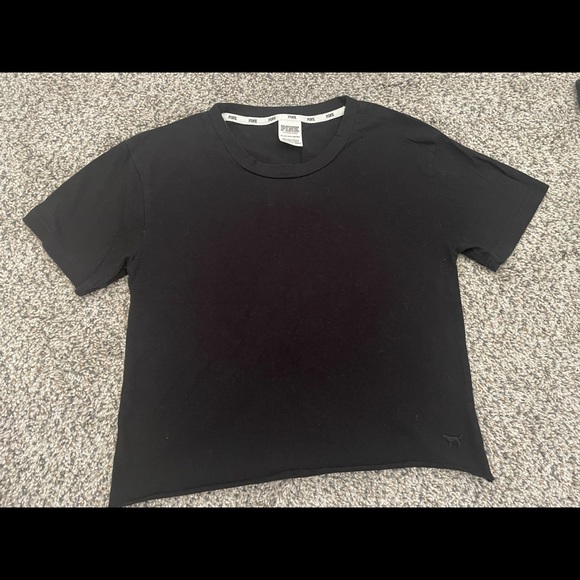 Bundle 3/$15 - PINK Cropped Tee - Picture 1 of 4